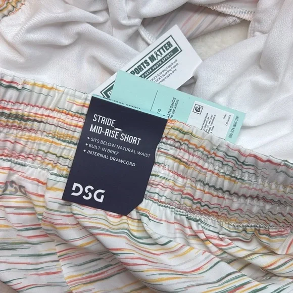 DSG Women's Stride Shorts 2.0- Pure White Spacedye- Small - Picture 10 of 10